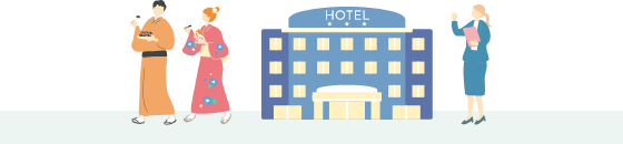 Kimono Conciergeの着物レンタル方法のイラスト